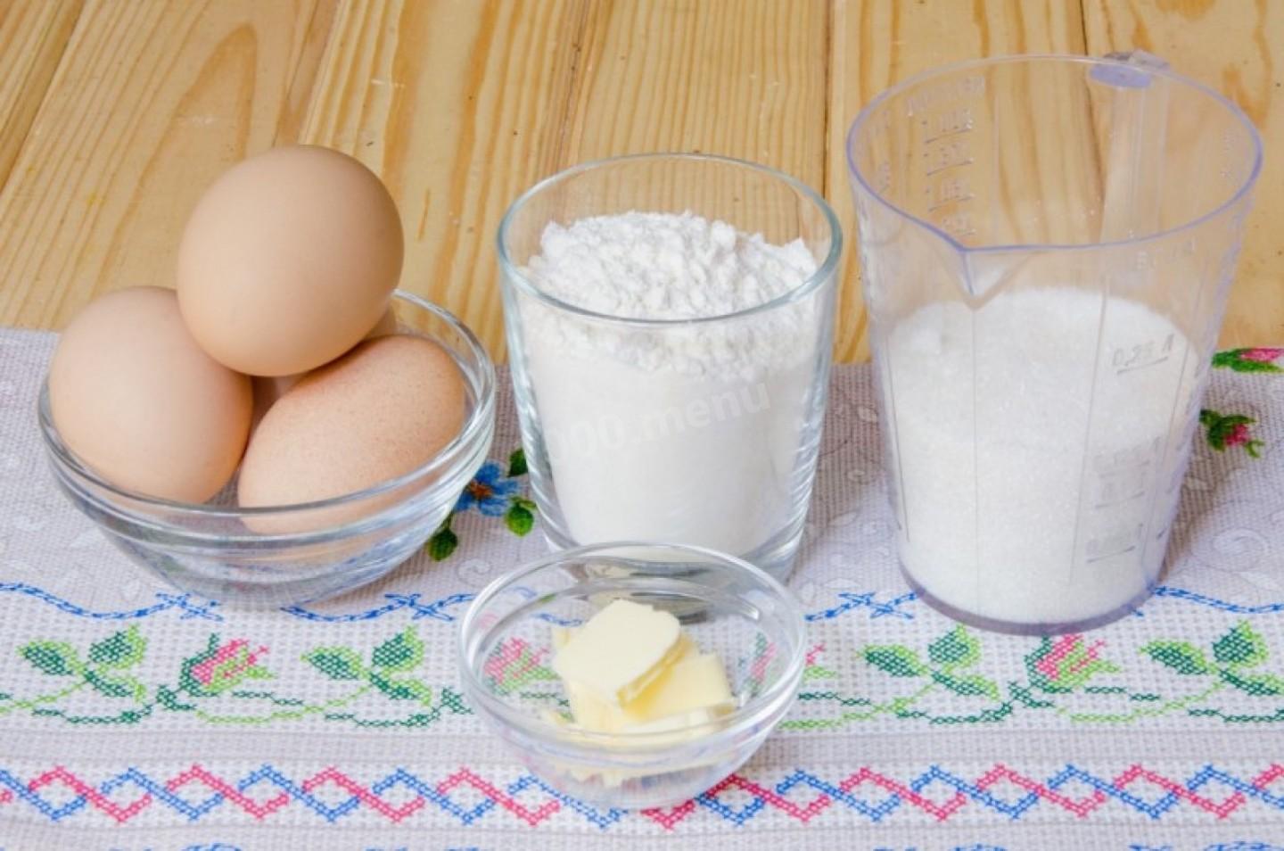 Крем яйца мука масло сахар