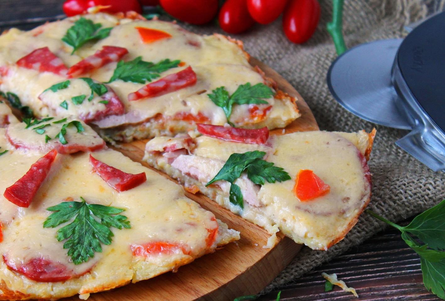 пицца из кабачков в духовке с помидорами колбасой и сыром рецепты с фото фото 27