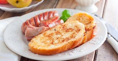 Гренки из батона с яйцом