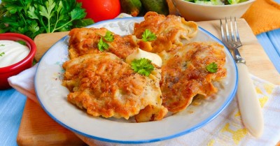 Куриное филе отбивные на сковороде в кляре
