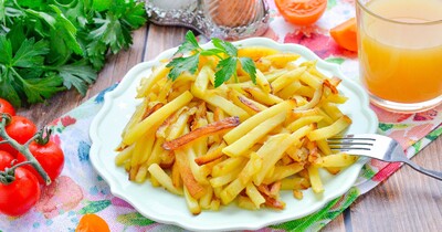 Как порезать картофель соломкой