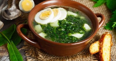 СУП ИЗ КОНСЕРВИРОВАННОГО ЩАВЕЛЯ 2