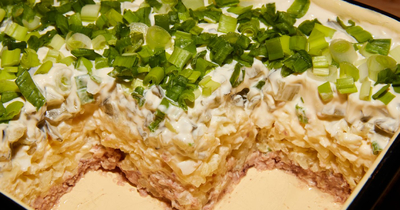 Печень трески под шубой