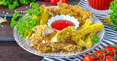 Куриные стрипсы в аэрогриле