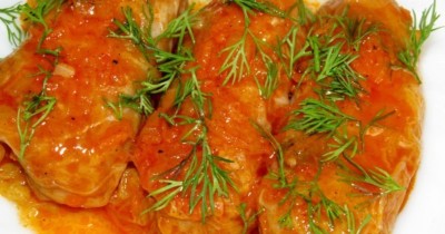Голубцы с куриным фаршем и измельченной капустой
