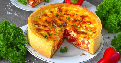 Овощной пирог в духовке