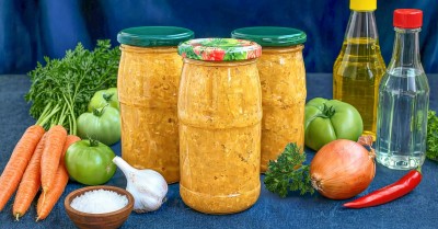 Икра из зеленых помидор пальчики оближешь на зиму