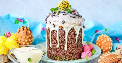 Глазурь для кулича без яиц и без сахарной пудры