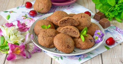 Домашнее печенье с шоколадным маслом