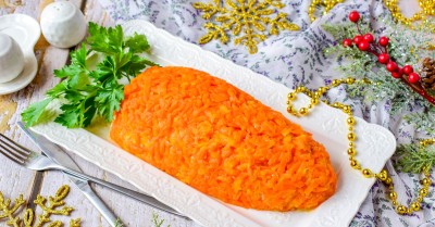 Салат Морковка с тунцом на Новый 2023 год