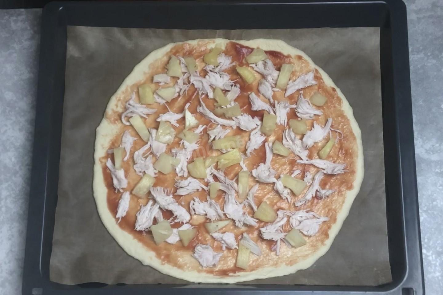 пицца гавайская с курицей и ананасами рецепт с фото фото 28