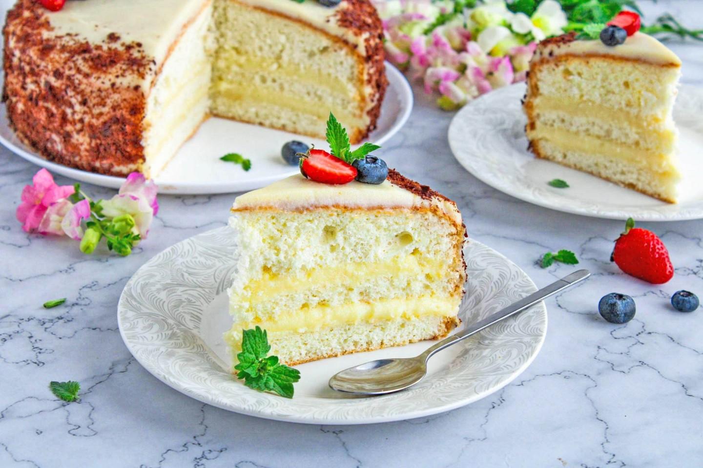 Праздничный торт с заварным кремом - рецепт и советы