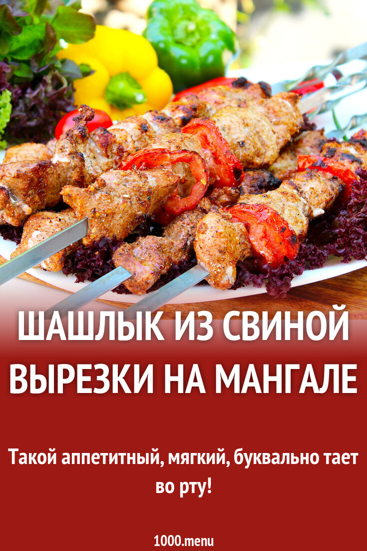 Шашлык из свиной вырезки на мангале рецепт с фото пошагово - 1000.menu