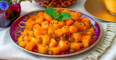 Сладкие кусочки тыквы