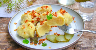 Клецки из сырого тертого картофеля
