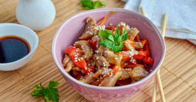 Мясо по китайски в соевом соусе