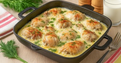 Курица в молоке в духовке
