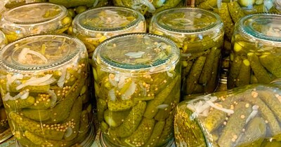 Рецепт огурчиков с луком и горчицей на банку 500 мл