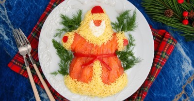 Салат Дед Мороз новогодний