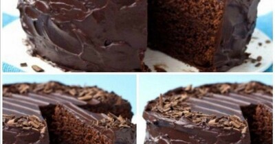 Влажный Шоколадный пирог без яиц