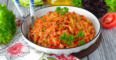 Тушеная капуста в аэрогриле