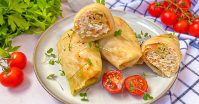 Нежные голубцы с курицей и капустой