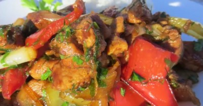 Свинина тайский вариант с овощами