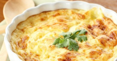 Слоеная рисовая запеканка с куриным фаршем