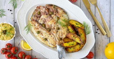 Филе дорадо на сковороде