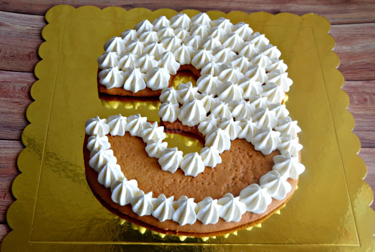 Торт Цифра 3 Рецепт С Фото Пошагово