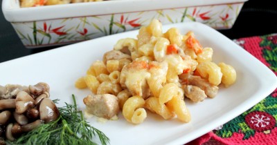  Макароны с курицей в духовке запеченные - пошаговый рецепт приготовления с фото  
