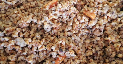 Греча с куриным фаршем