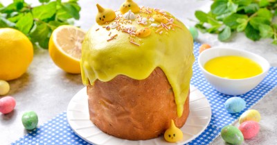 Лимонная глазурь для кулича