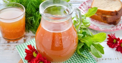 Домашний квас из ржаного хлеба