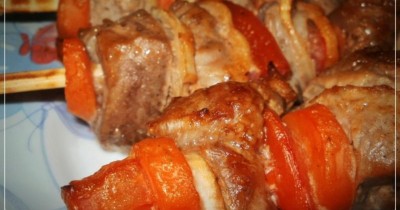 Домашний шашлык из шеи в соевом соусе