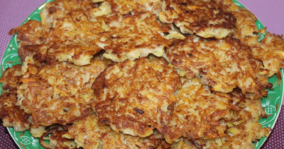 Картофельные оладьи с мясом или ленивые драники