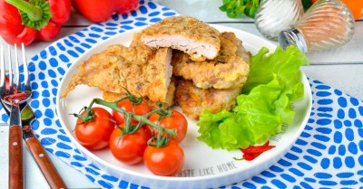 Отбивные с яйцом