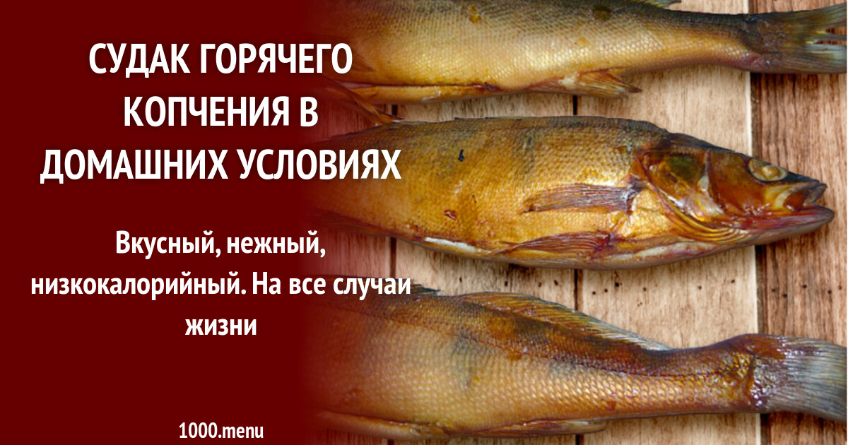 Судак копченый рецепт. Судак копченый рецепт