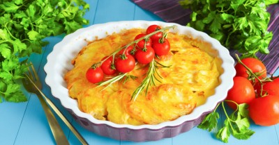 Мясо по французски из говядины с картошкой в духовке
