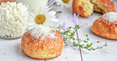 Творожные булочки в духовке без дрожжей
