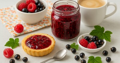 Варенье из малины и черной смородины