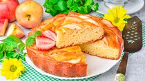 ПП пиріг з сиром кисломолочним і яблуками в духовці