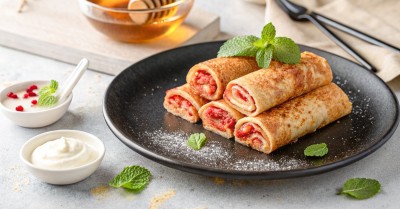 Блины из кукурузного крахмала на молоке ПП