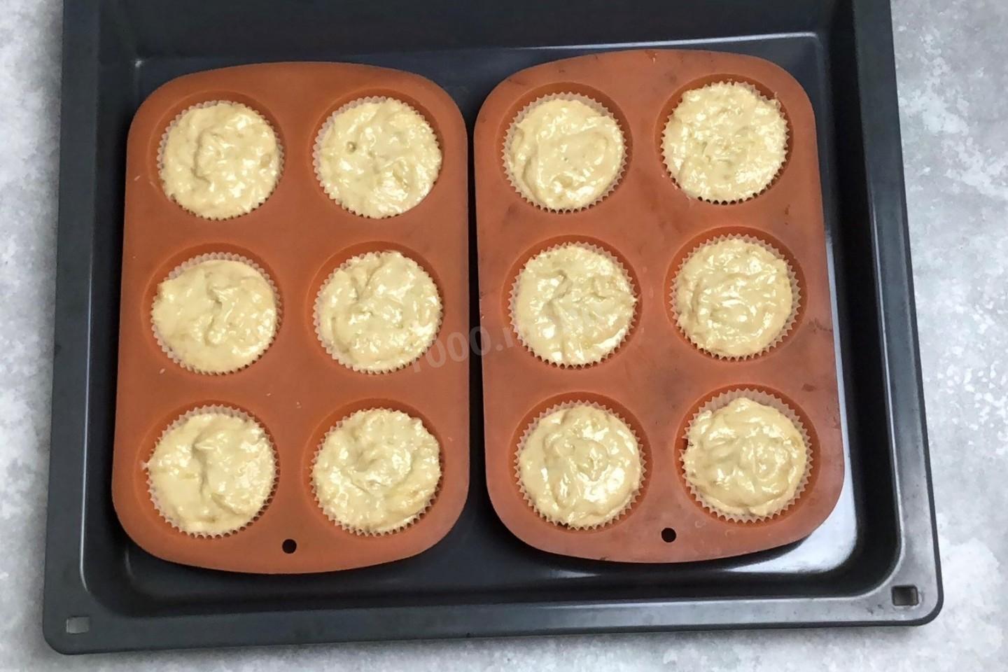 Банановые кексы в духовке в силиконовых формочках рецепт с фото пошагово