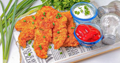 Наггетсы на сковороде