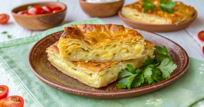 Пирог сабурани из лаваша
