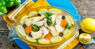 Заливное из рыбы с желатином