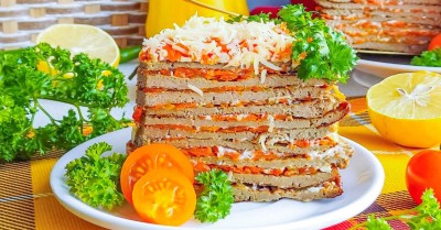 Печеночный торт из куриной печени классический