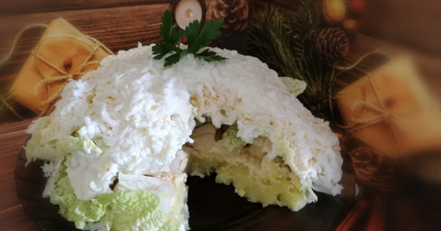 Салат невеста с капустой