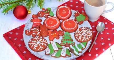 Новогодние пряники с глазурью